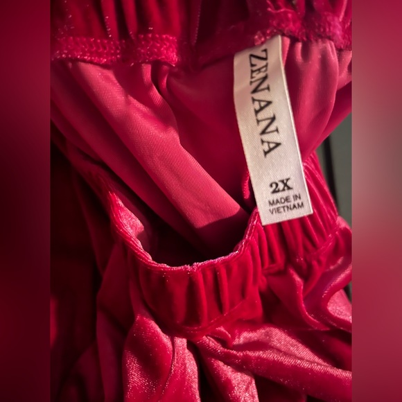 Hot pink velvet pants NEW 2xl - Picture 3 of 5
